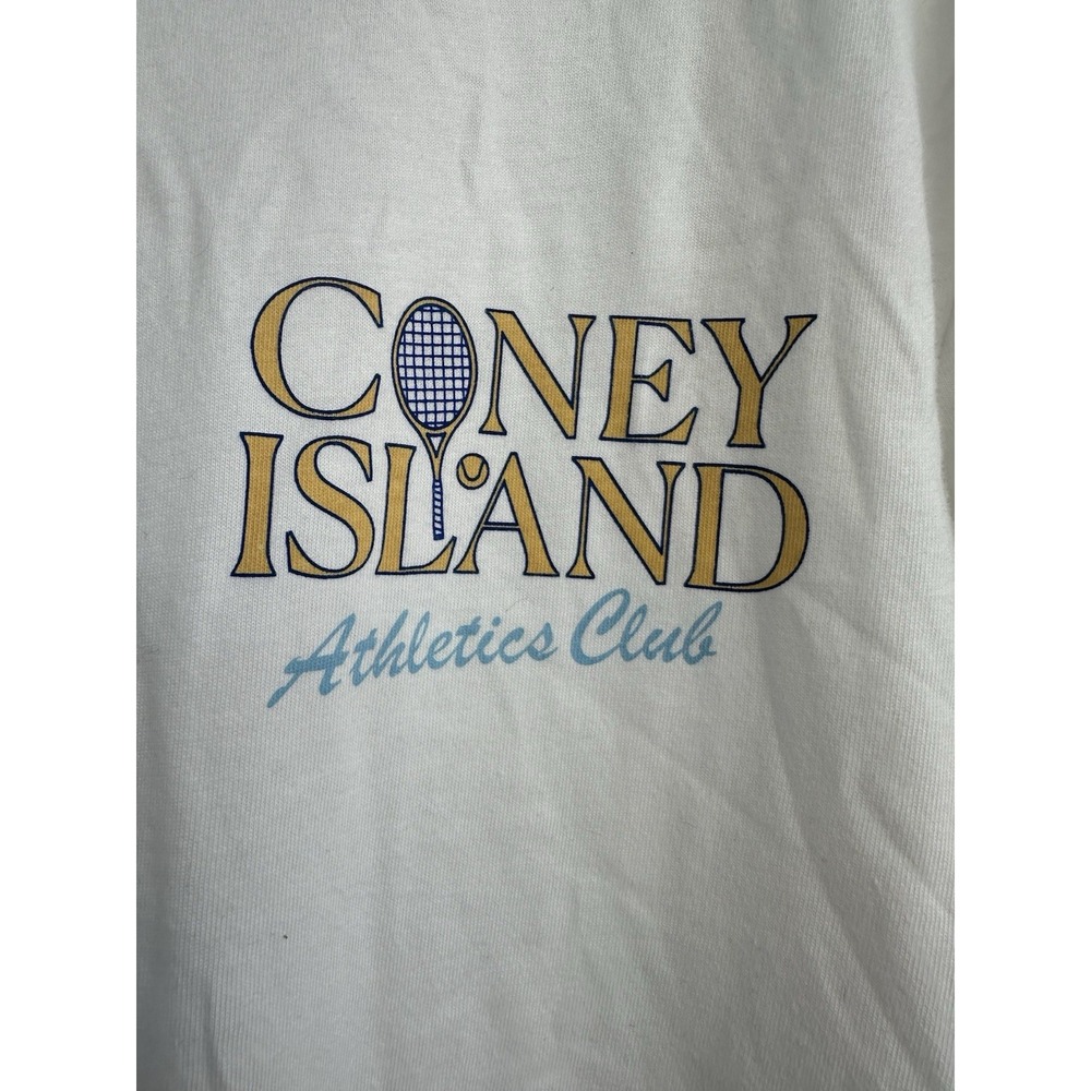 Coney Island Picnic Athletics Club Tennis Graphic Tee White Mens Medium‎ - Picture 4 of 7